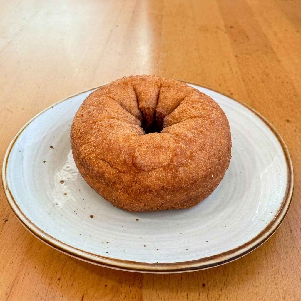 Classic Cake donut — plain cinnamon-sugar old-fashioned cake donut